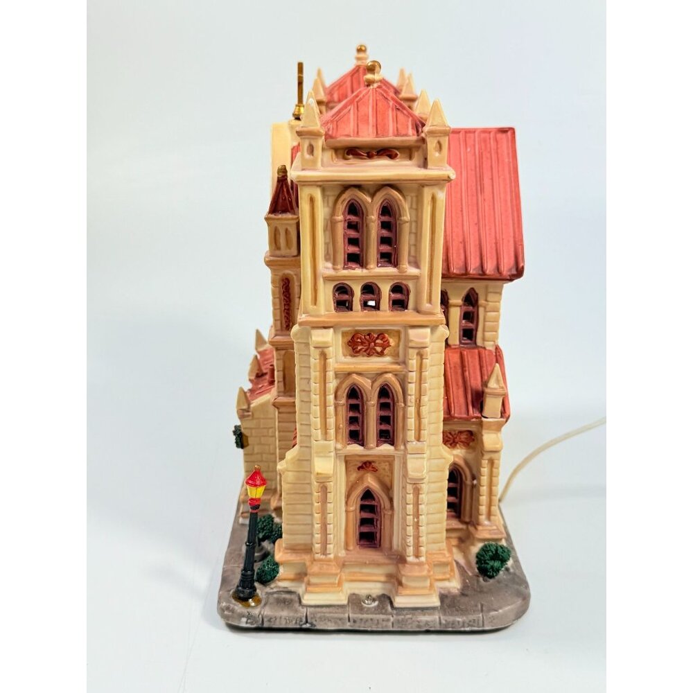 Christmas Village Collectible | Lemax Caddigton All Saints Cathedral Lighted - Picture 6 of 16